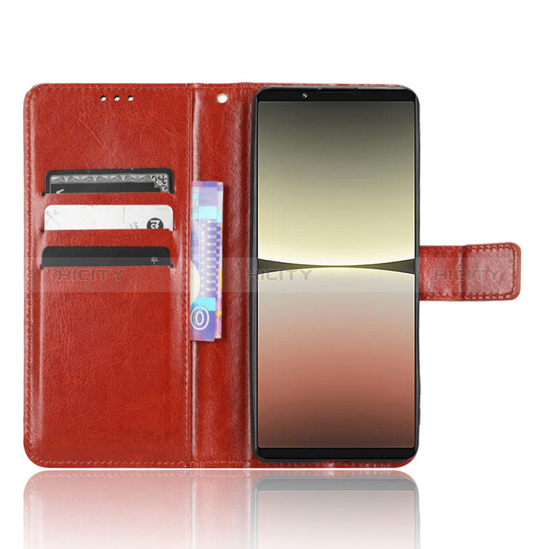Sony Xperia 5 IV用手帳型 レザーケース スタンド カバー BY5 ソニー 
