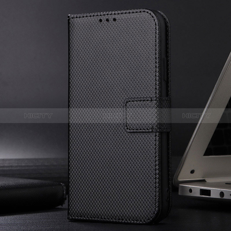 Sony Xperia 5 V用手帳型 レザーケース スタンド カバー BY7 ソニー ブラック