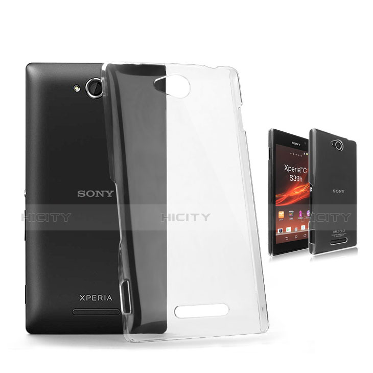 Sony Xperia C S39h用ハードケース クリスタル クリア透明 ソニー クリア