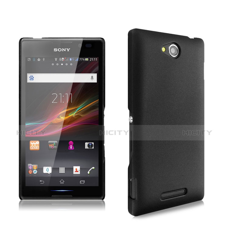 Sony Xperia C S39h用ハードケース プラスチック 質感もマット ソニー ブラック