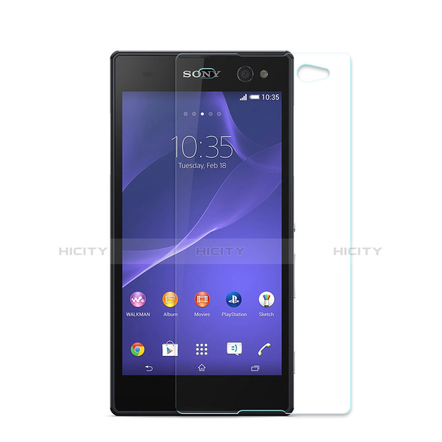 Sony Xperia C4用強化ガラス 液晶保護フィルム ソニー クリア