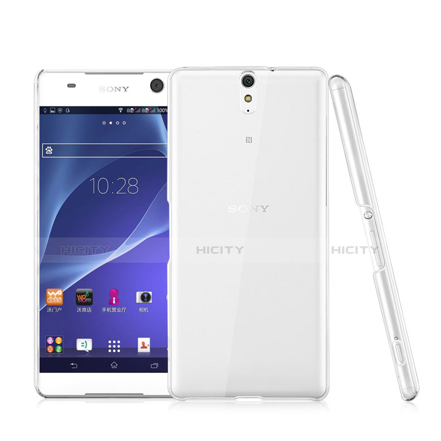 Sony Xperia C5 Ultra用ハードケース クリスタル クリア透明 ソニー クリア