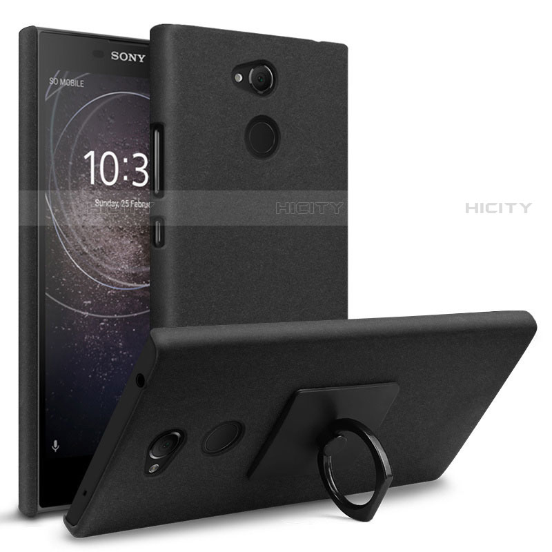 Sony Xperia L2用ハードケース プラスチック カバー ソニー ブラック