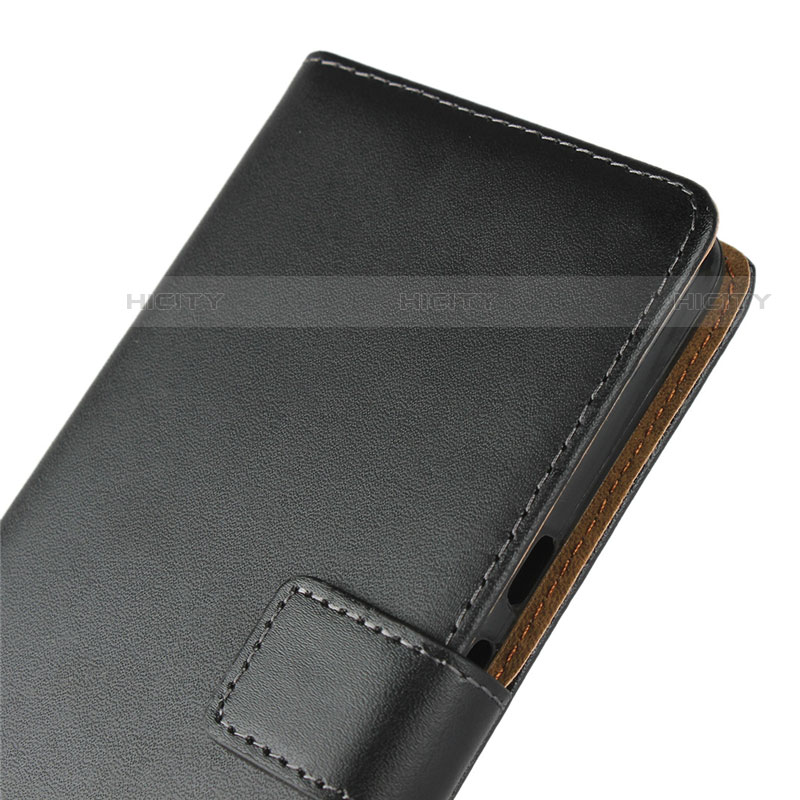 Sony Xperia L3用手帳型 レザーケース スタンド ソニー ブラック
