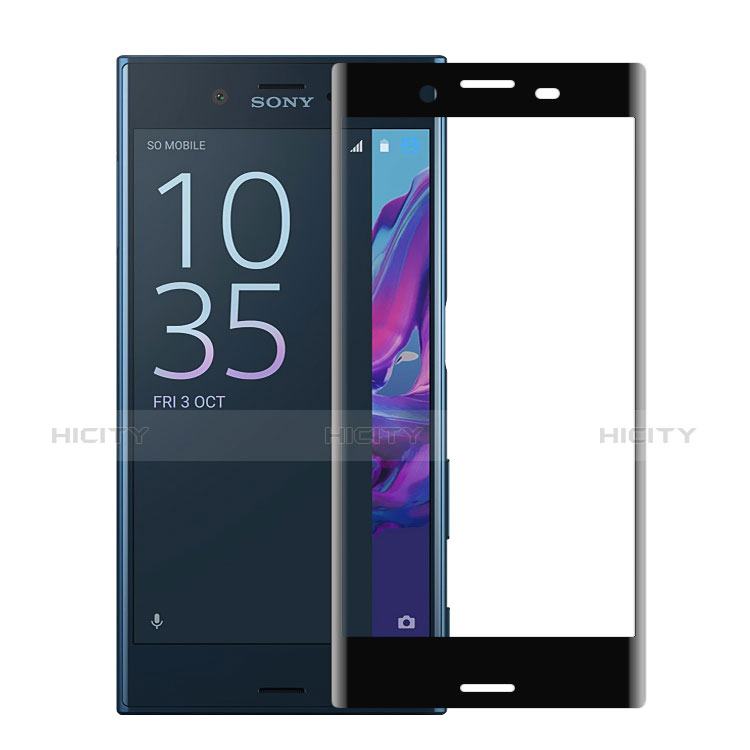 Sony Xperia X Compact用強化ガラス フル液晶保護フィルム ソニー ブラック