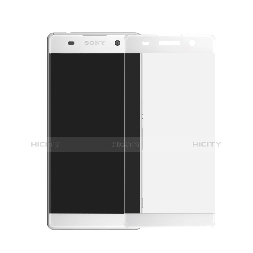 Sony Xperia XA F3111 (2016)用強化ガラス フル液晶保護フィルム ソニー ホワイト