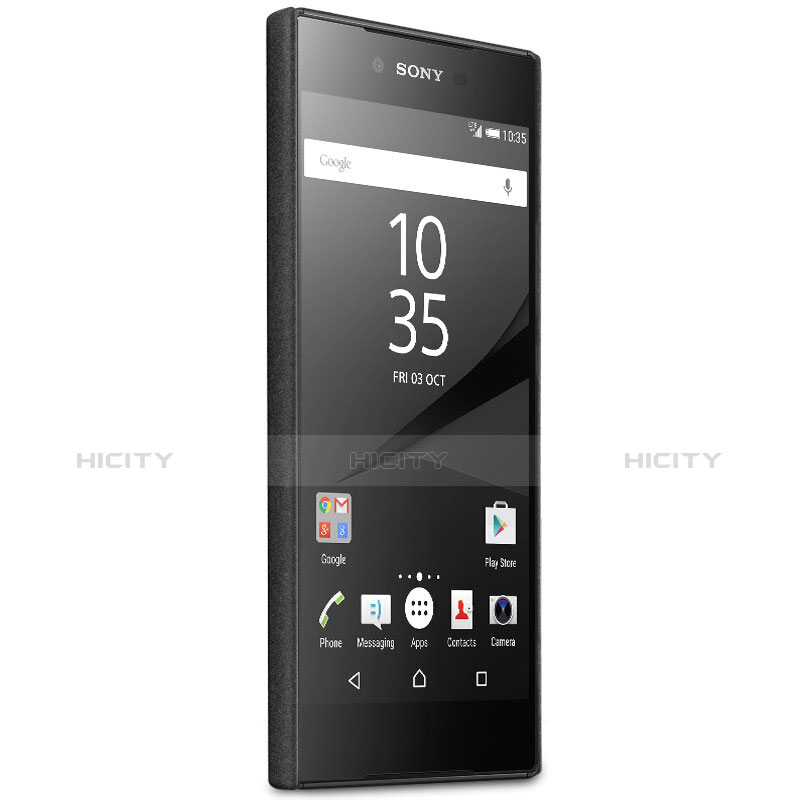 Sony Xperia XA1用ハードケース カバー プラスチック アンド指輪 ソニー ブラック