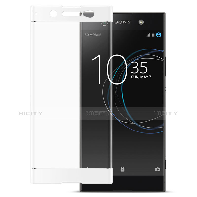 Sony Xperia XA1 Ultra用強化ガラス フル液晶保護フィルム ソニー ホワイト