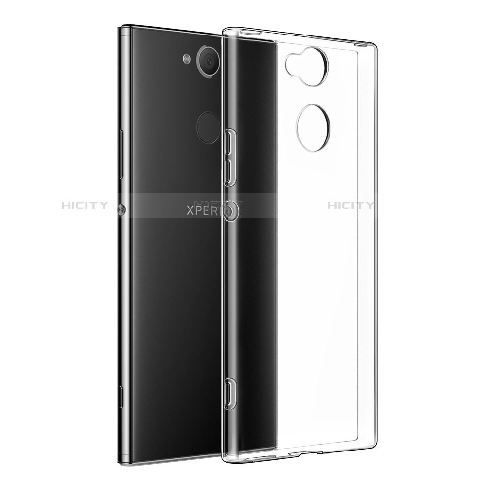 Sony Xperia XA2用極薄ソフトケース シリコンケース 耐衝撃 全面保護 クリア透明 カバー ソニー クリア