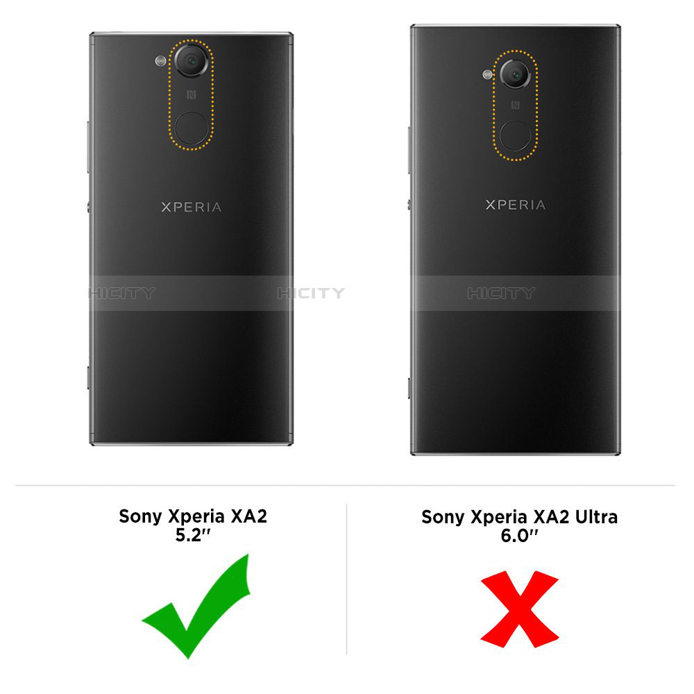 Sony Xperia XA2用極薄ソフトケース シリコンケース 耐衝撃 全面保護 クリア透明 カバー ソニー クリア