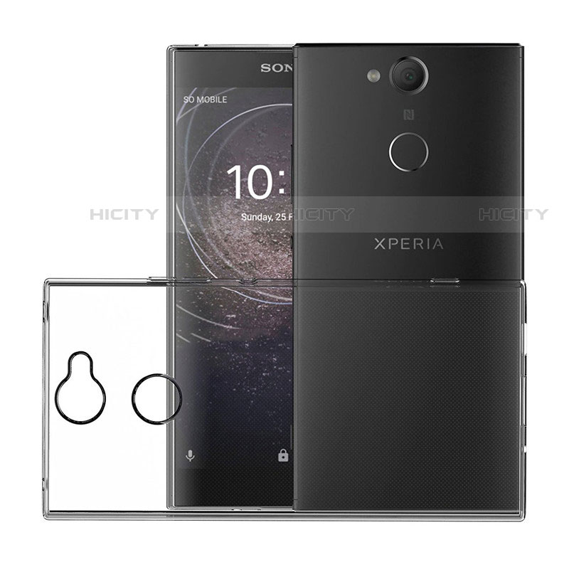 Sony Xperia XA2用極薄ソフトケース シリコンケース 耐衝撃 全面保護 クリア透明 T02 ソニー クリア