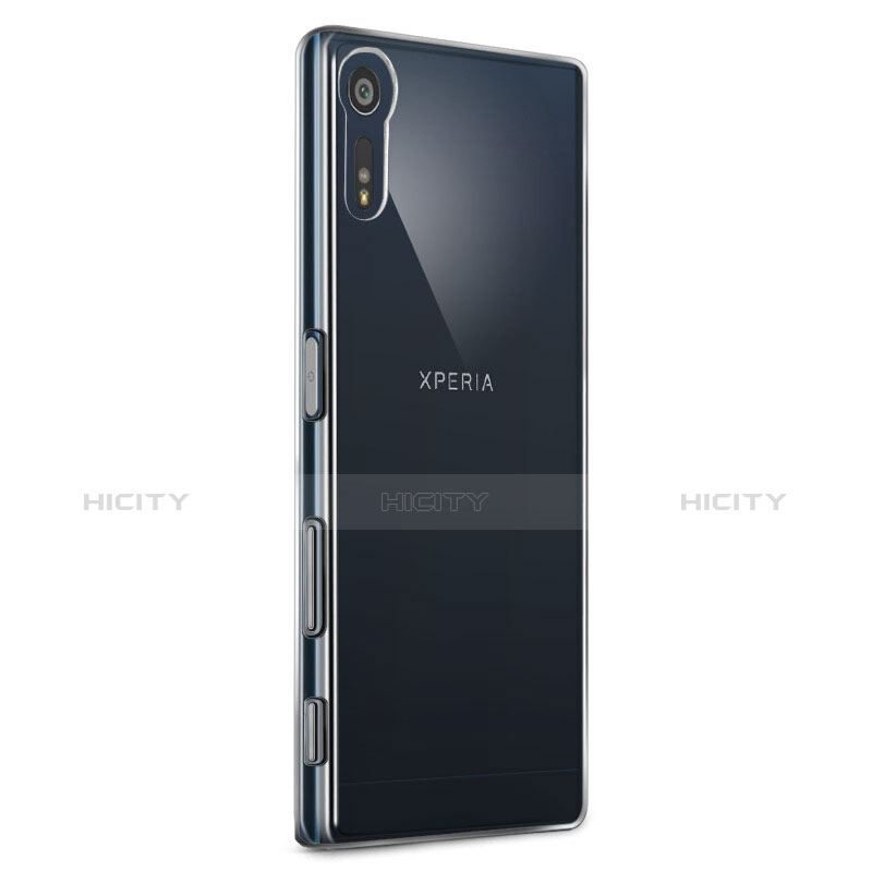 Sony Xperia XZ用極薄ソフトケース シリコンケース 耐衝撃 全面保護 クリア透明 T02 ソニー クリア