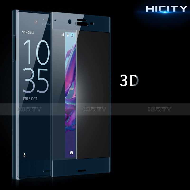 Sony Xperia XZ用強化ガラス フル液晶保護フィルム F02 ソニー ネイビー