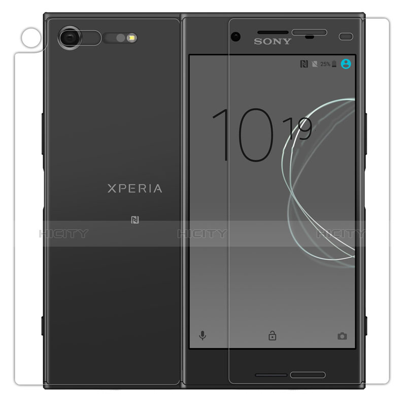 Sony Xperia XZ Premium用高光沢 液晶保護フィルム 背面保護フィルム同梱 ソニー クリア