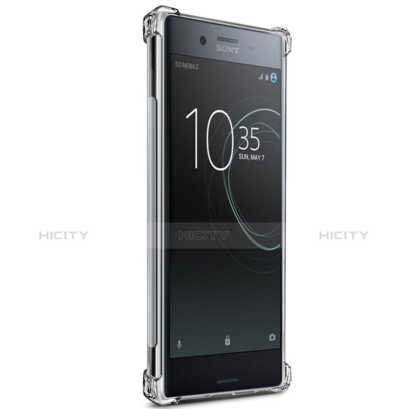 Sony Xperia XZ1 Compact用極薄ソフトケース シリコンケース 耐衝撃 全面保護 クリア透明 T02 ソニー クリア