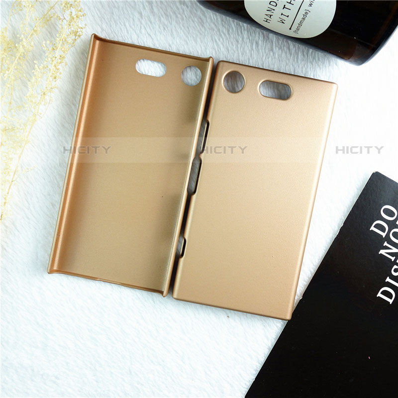 Sony Xperia XZ1 Compact用ハードケース プラスチック 質感もマット M01 ソニー ゴールド