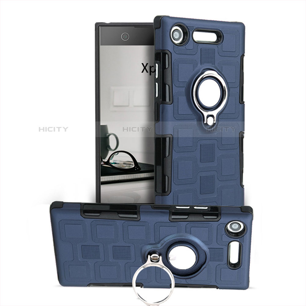 Sony Xperia XZ1 Compact用ハイブリットバンパーケース プラスチック アンド指輪 S01 ソニー 