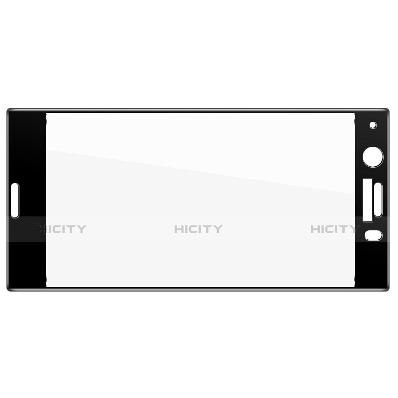 Sony Xperia XZ1 Compact用強化ガラス フル液晶保護フィルム ソニー ブラック