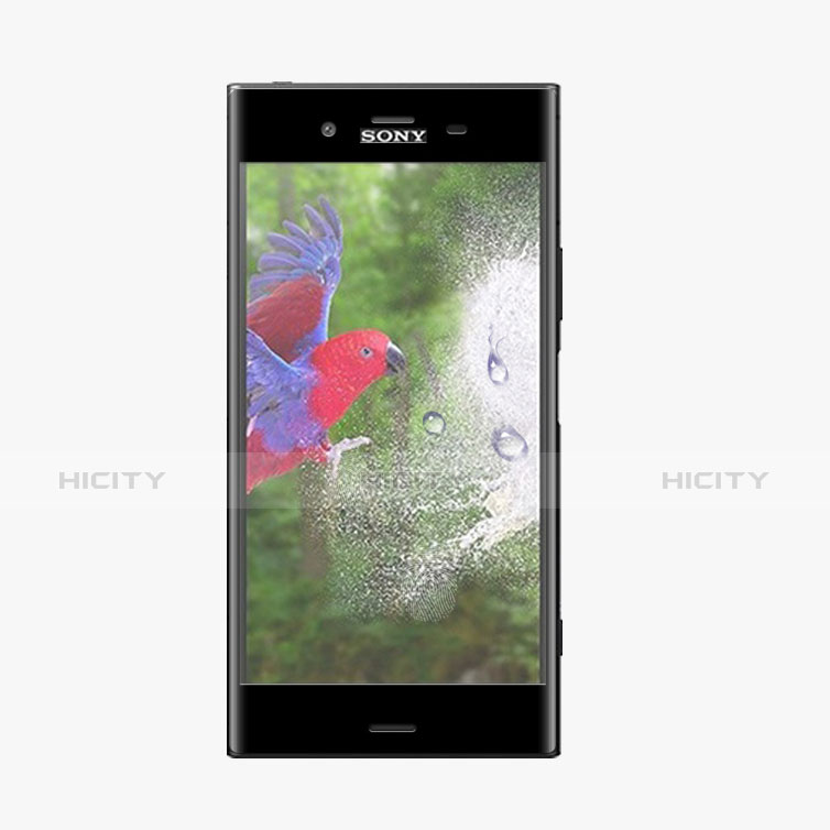 Sony Xperia XZ1用強化ガラス フル液晶保護フィルム ソニー ブラック