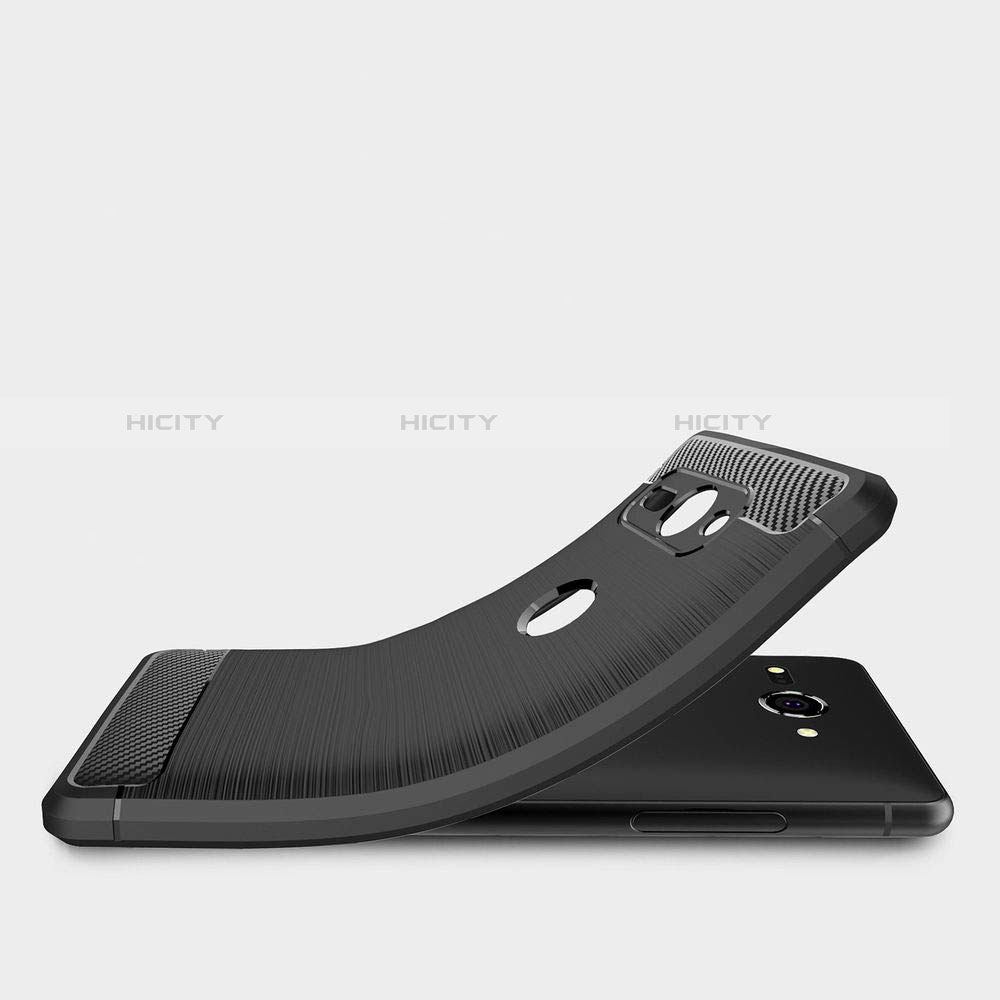 Sony Xperia XZ2 Compact用シリコンケース ソフトタッチラバー ツイル ともにホルダー ソニー ブラック
