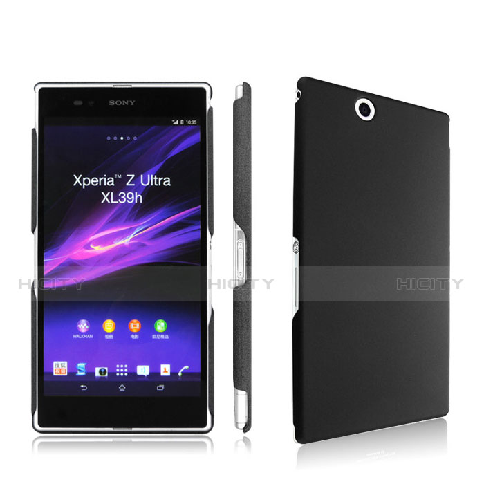 Sony Xperia Z Ultra XL39h用ハードケース プラスチック 質感もマット ソニー ブラック