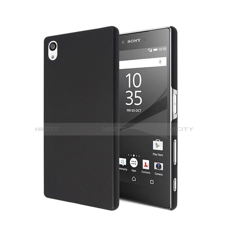 Sony Xperia Z5用ハードケース プラスチック 質感もマット ソニー ブラック
