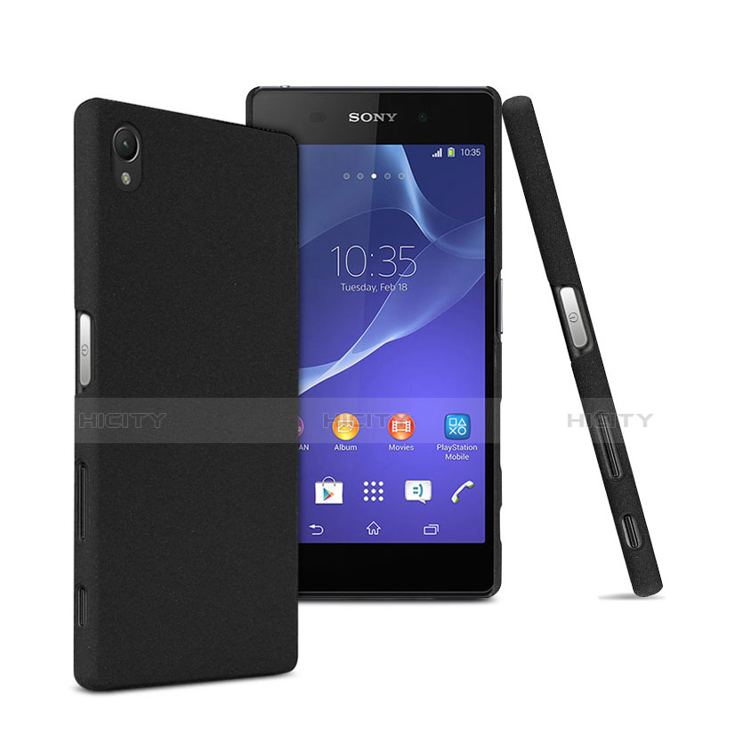 Sony Xperia Z5 Premium用ハードケース プラスチック 質感もマット ソニー ブラック