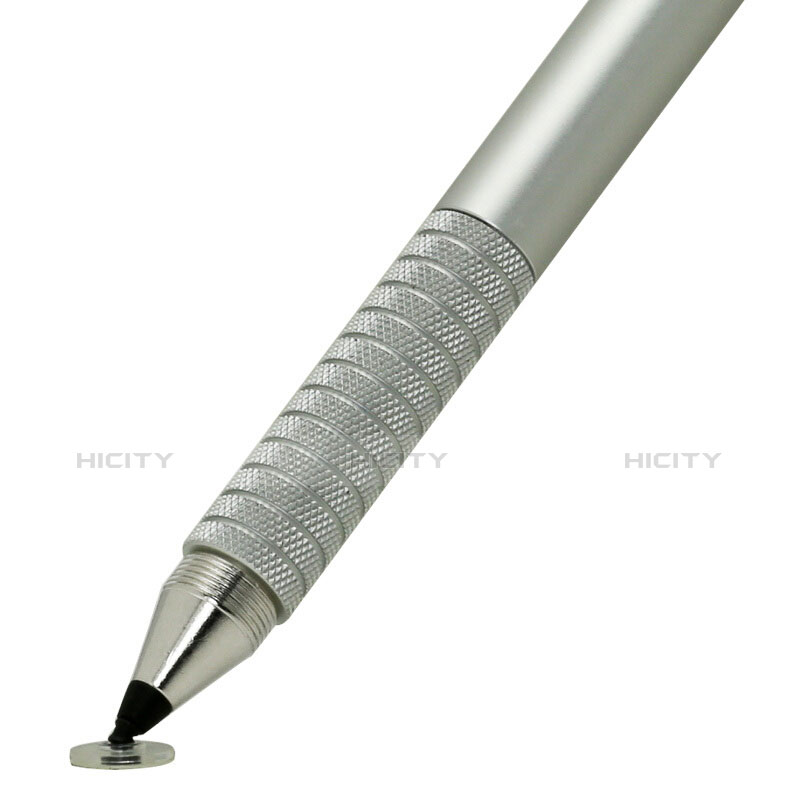 高感度タッチペン 超極細アクティブスタイラスペンタッチパネル P14 シルバー