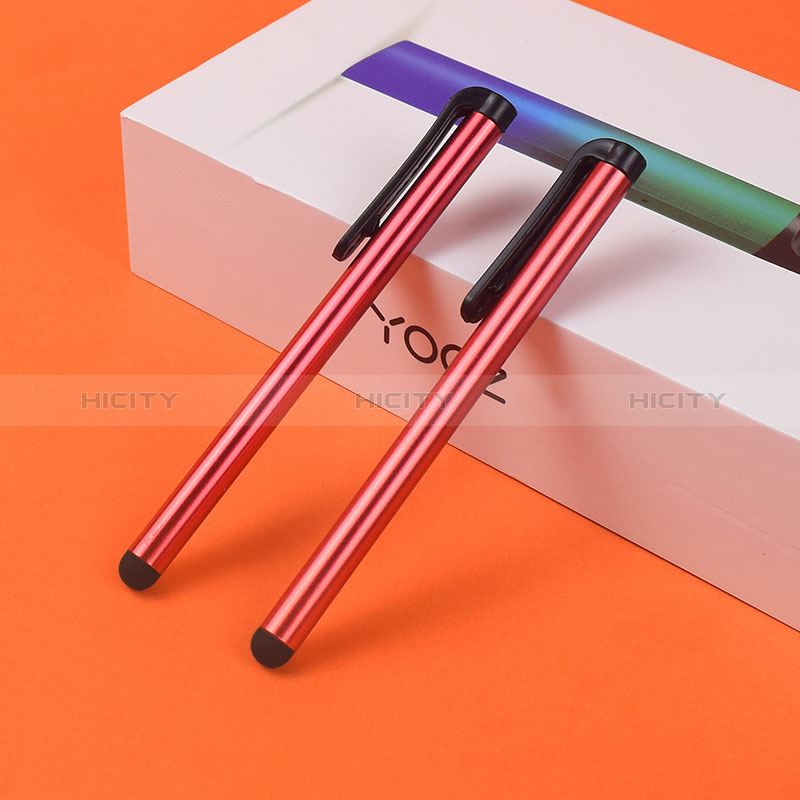 高感度タッチペン アクティブスタイラスペンタッチパネル 2PCS H02 レッド