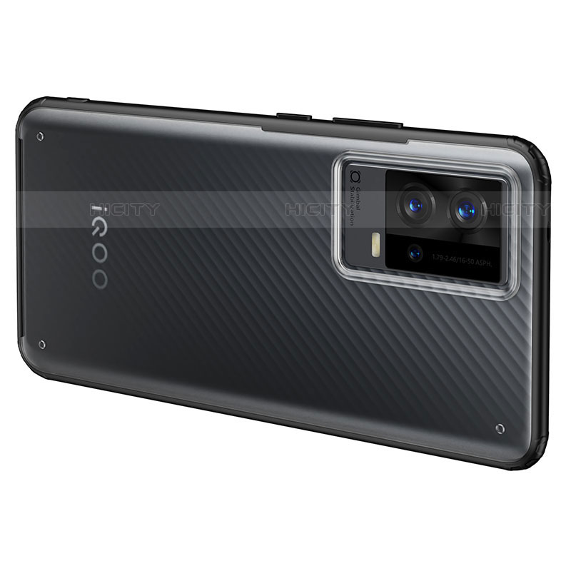 Vivo iQOO 8 Pro 5G用ハイブリットバンパーケース クリア透明 プラスチック カバー M03 Vivo 