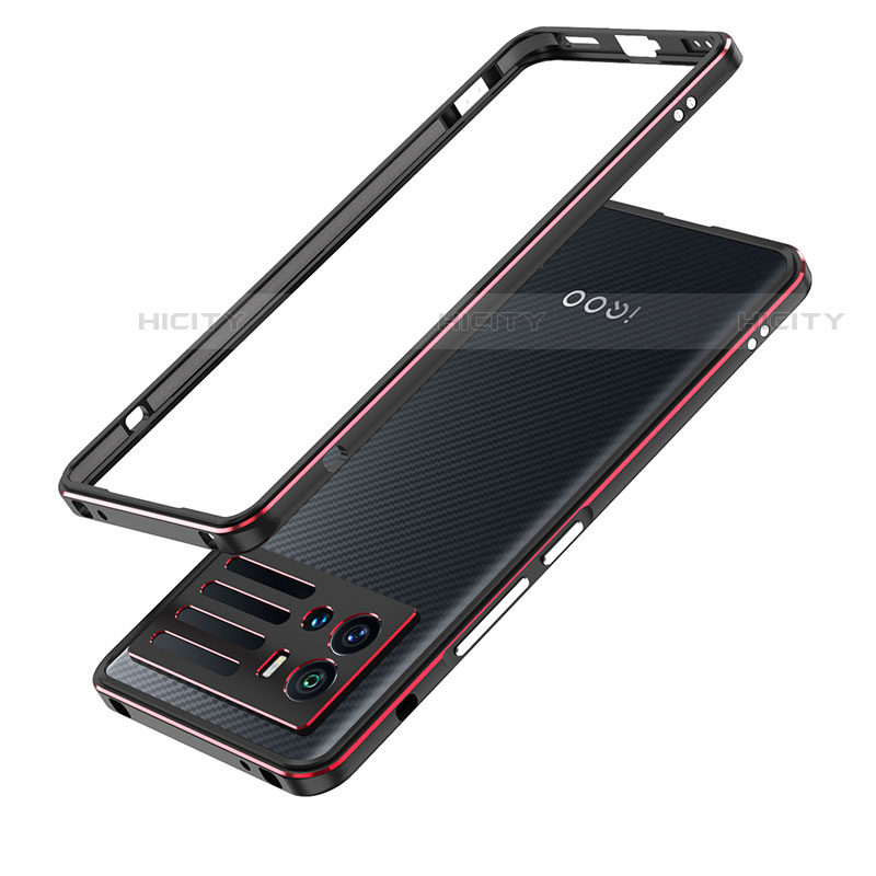 Vivo iQOO 9 Pro 5G用ケース 高級感 手触り良い アルミメタル 製の金属製 バンパー カバー Vivo 