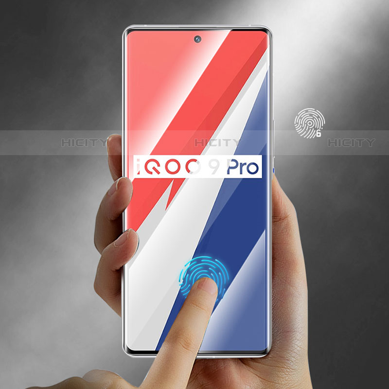 Vivo iQOO 9 Pro 5G用高光沢 液晶保護フィルム フルカバレッジ画面 Vivo クリア