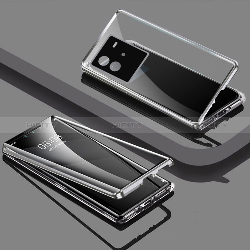 Vivo iQOO Neo6 5G用ケース 高級感 手触り良い アルミメタル 製の金属製 360度 フルカバーバンパー 鏡面 カバー P02 Vivo 