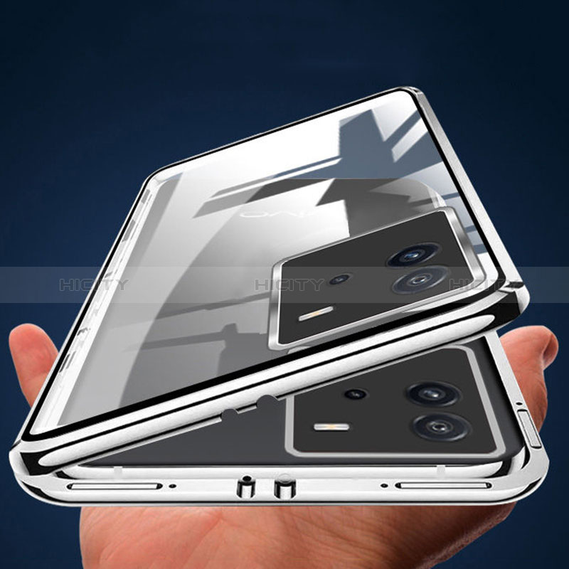 Vivo iQOO Neo6 SE 5G用ケース 高級感 手触り良い アルミメタル 製の金属製 360度 フルカバーバンパー 鏡面 カバー Vivo 