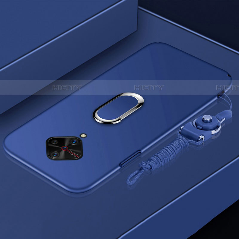 Vivo S1 Pro用ハードケース プラスチック 質感もマット アンド指輪 マグネット式 A02 Vivo 