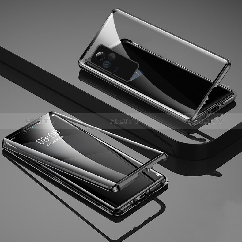 Vivo V21e 4G用ケース 高級感 手触り良い アルミメタル 製の金属製 360度 フルカバーバンパー 鏡面 カバー Vivo 