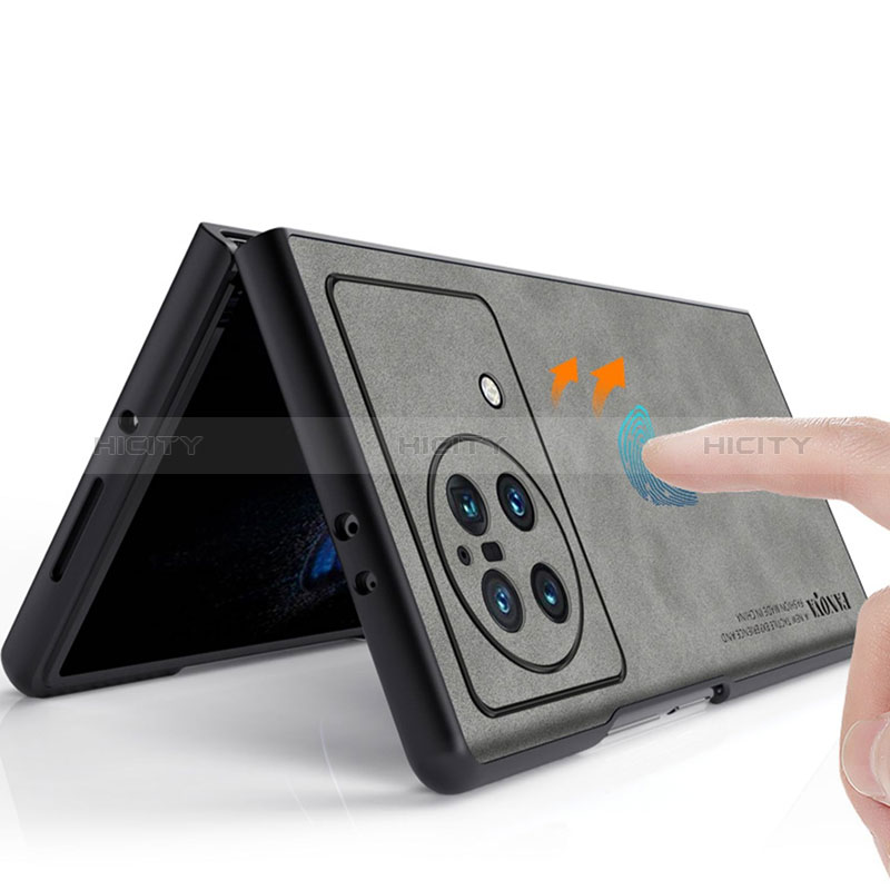 Vivo X Fold Plus用ケース 高級感 手触り良いレザー柄 S01 Vivo 