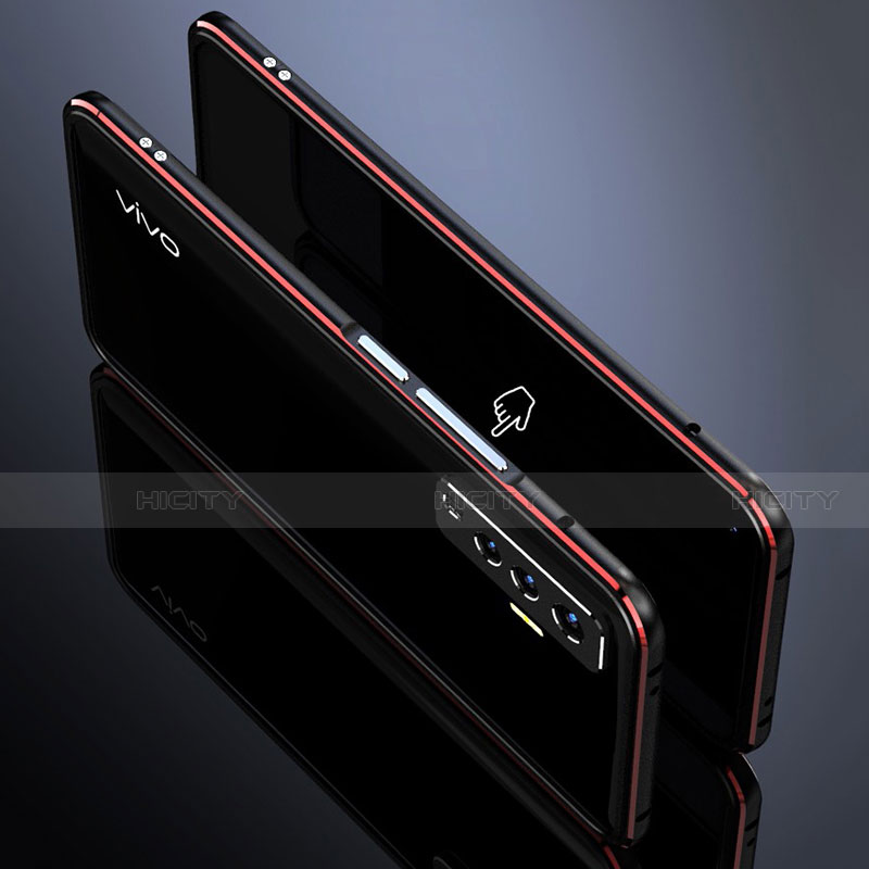 Vivo X50 5G用ケース 高級感 手触り良い アルミメタル 製の金属製 バンパー カバー Vivo 