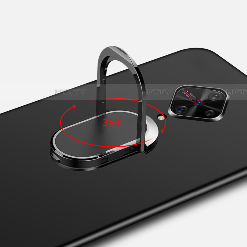 Vivo X50 Lite用ハードケース プラスチック 質感もマット アンド指輪 マグネット式 A01 Vivo 