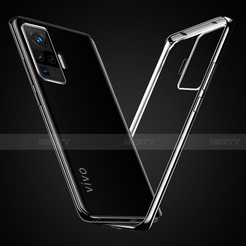 Vivo X50 Pro 5G用極薄ソフトケース シリコンケース 耐衝撃 全面保護 透明 H04 Vivo 