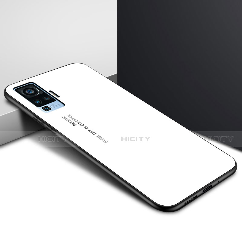 Vivo X51 5G用ハイブリットバンパーケース プラスチック 鏡面 カバー Vivo 