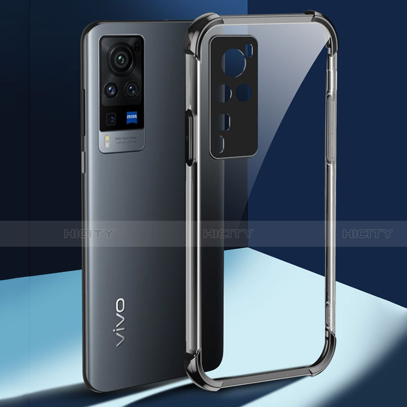 Vivo X60 Pro 5G用極薄ソフトケース シリコンケース 耐衝撃 全面保護 透明 H01 Vivo 