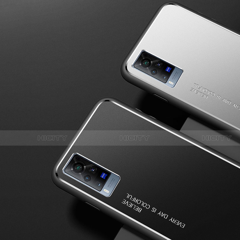 Vivo X60 Pro 5G用ケース 高級感 手触り良い アルミメタル 製の金属製 カバー Vivo 