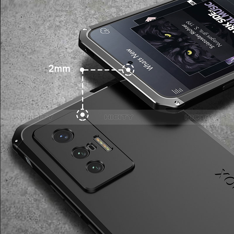 Vivo X70 5G用360度 フルカバー ケース 高級感 手触り良い アルミメタル 製の金属製 Vivo 