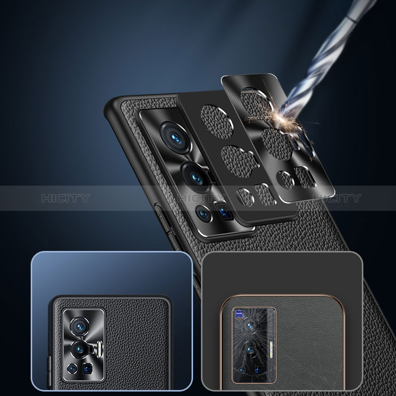 Vivo X70 Pro 5G用ケース 高級感 手触り良いレザー柄 DL2 Vivo 