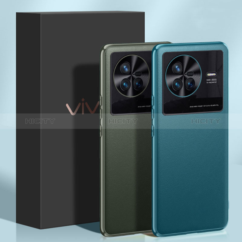 Vivo X80 5G用ケース 高級感 手触り良いレザー柄 QK1 Vivo 