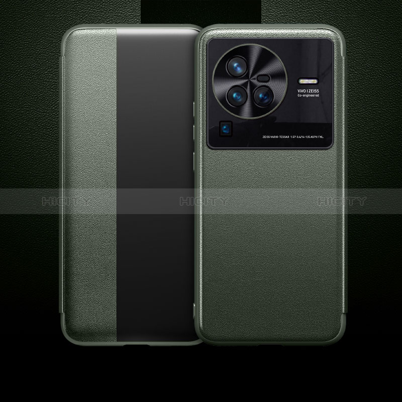 Vivo X80 Pro 5G用手帳型 レザーケース スタンド カバー L01 Vivo 