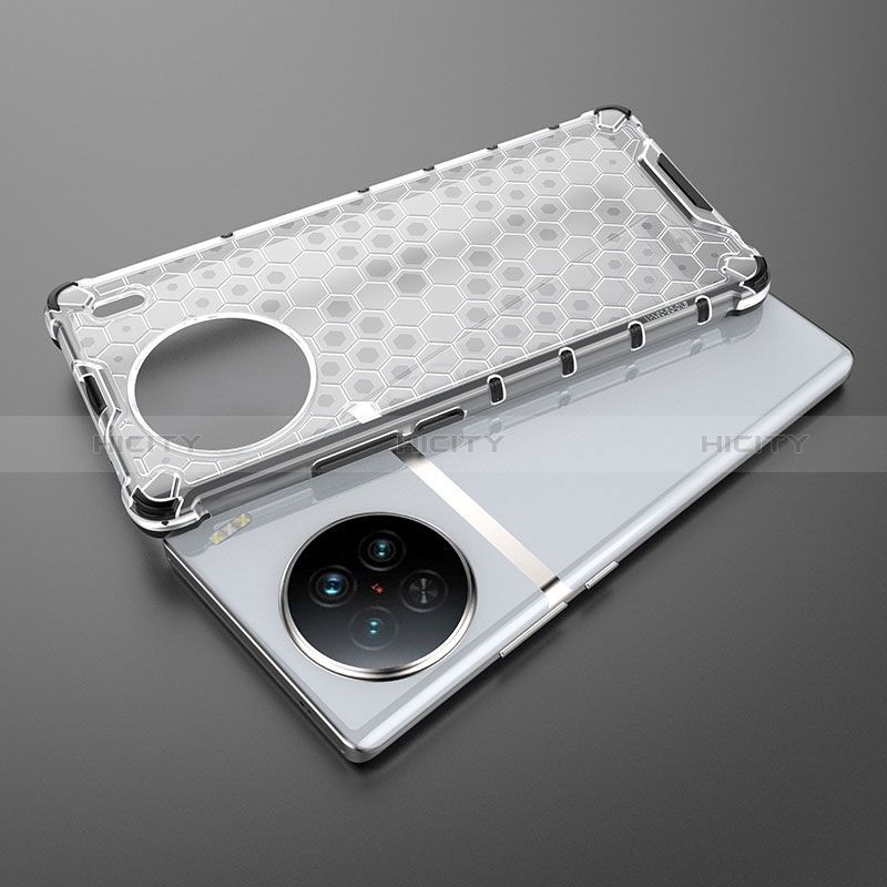 Vivo X90 5G用360度 フルカバー ハイブリットバンパーケース クリア透明 プラスチック カバー AM2 Vivo 