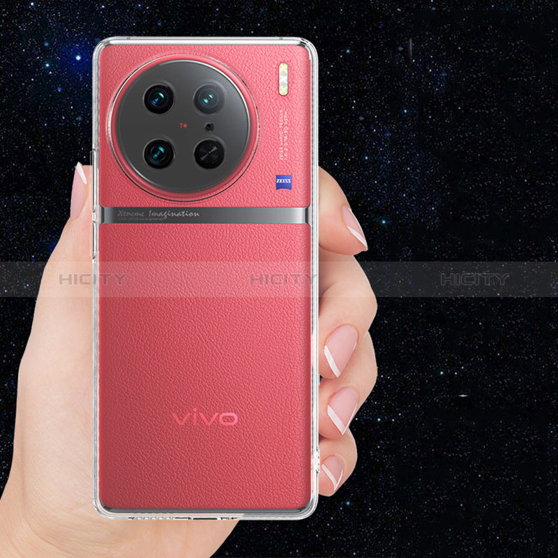 Vivo X90 Pro 5G用極薄ソフトケース シリコンケース 耐衝撃 全面保護 クリア透明 カバー Vivo クリア