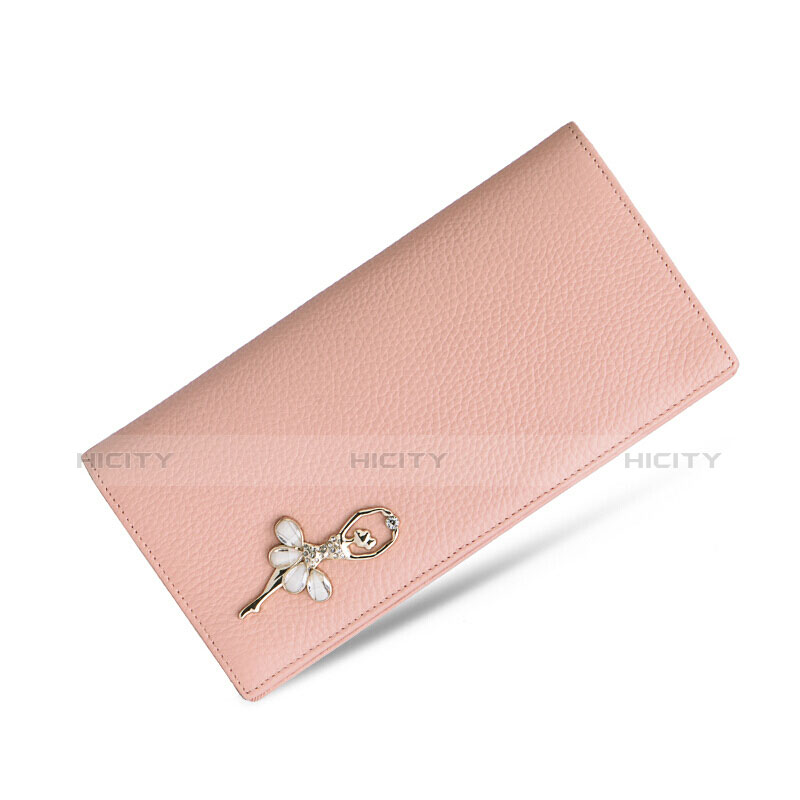 ハンドバッグ ポーチ 財布型ケース レザー 舞姫 ユニバーサル ピンク